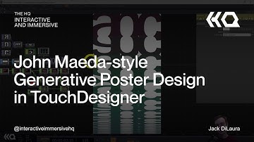 John Maeda-style Generative Poster Design in TouchDesigner - TouchDesigner Tutorial 120