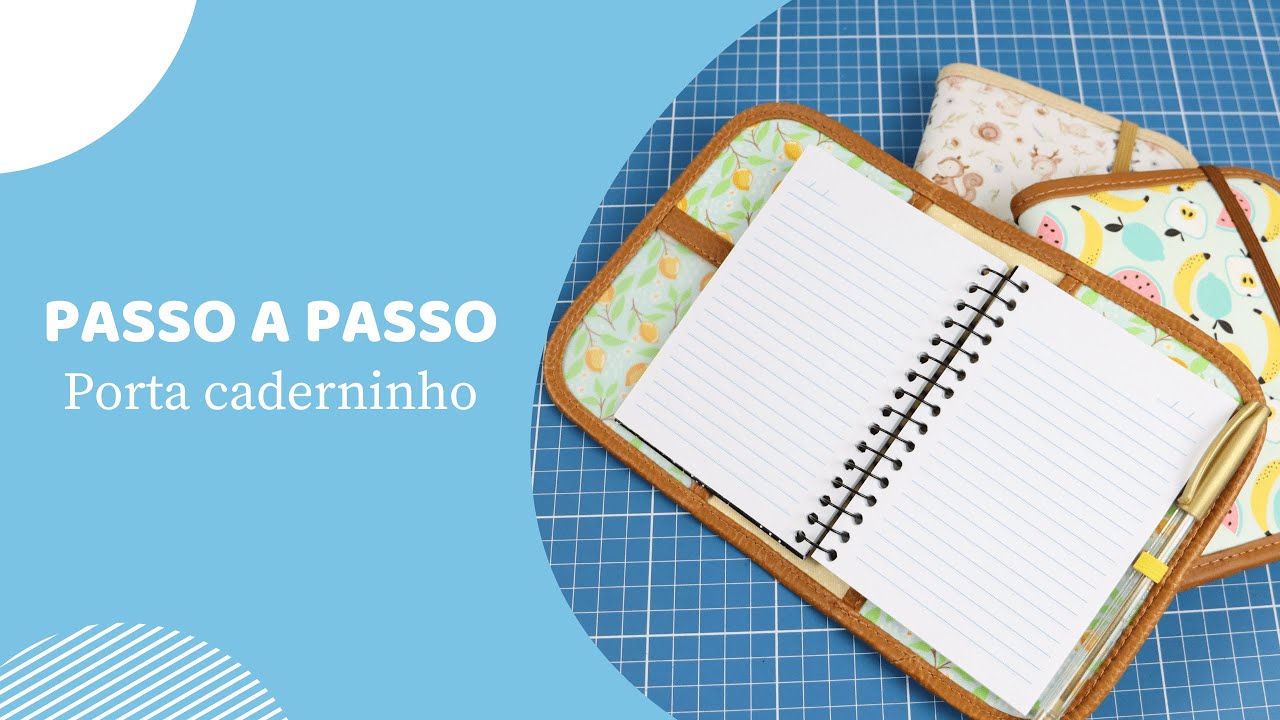 Passo a passo l Porta caderninho (molde gratuito)