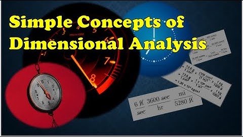Concepts of Dimensional Analysis