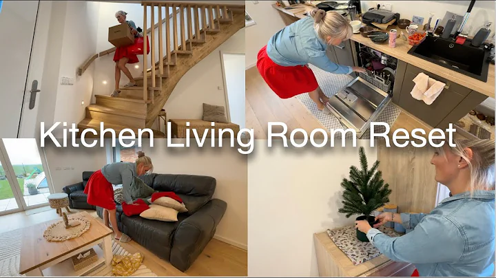 Satisfying Home Reset ✨ Kitchen & Living Room ASMR Cleaning Motivation + First Christmas Touches