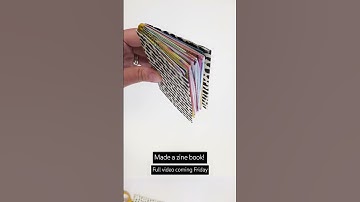 DIY Zine Book, full video tomorrow! #zines #zinemaking #easyzines