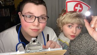 ASMR At Home Doctor Visit + Nurse Tilly | Medical Exam • Typing • Latex Gloves • Writing