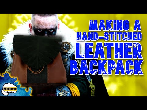 Hand Stitching my first leather bag