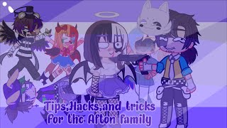 Tips, hacks, and tricks! Afton Family edition! {Fnaf Gacha club} Vanilla Glîtčh Fnaf