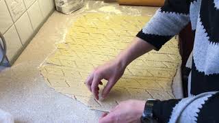 Danish Christmas cookies in the making