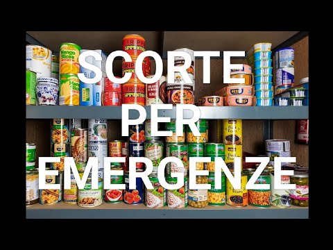 Le mie SCORTE ALIMENTARI per le EMERGENZE