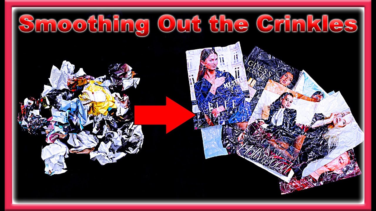 ASMR | Smoothing Out The Crinkles With Velvet Gloves | Paper Sounds | Magazine Pages | No Talking