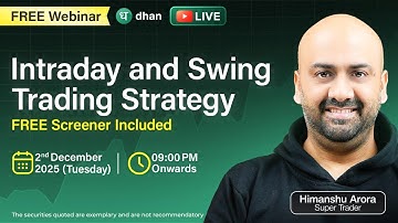 Intraday and Swing Trading Strategy | FREE Screener Included