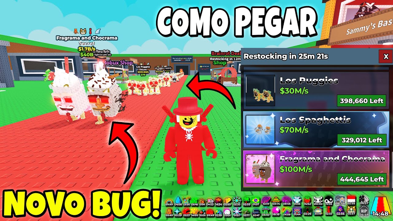 😱 URGENTE! NOVO BUG PARA COMPRAR TODOS OS NOVOS BRAINROTS NA MÁQUINA NO ...