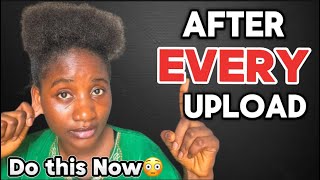 14 Things You MUST Do After UPLOADING A YouTube Video