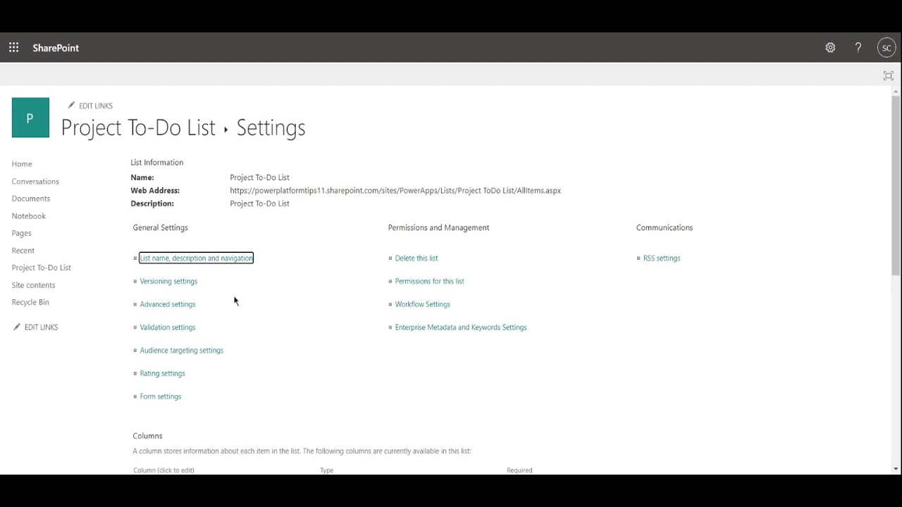 How to Add Views to a Sharepoint List. - YouTube