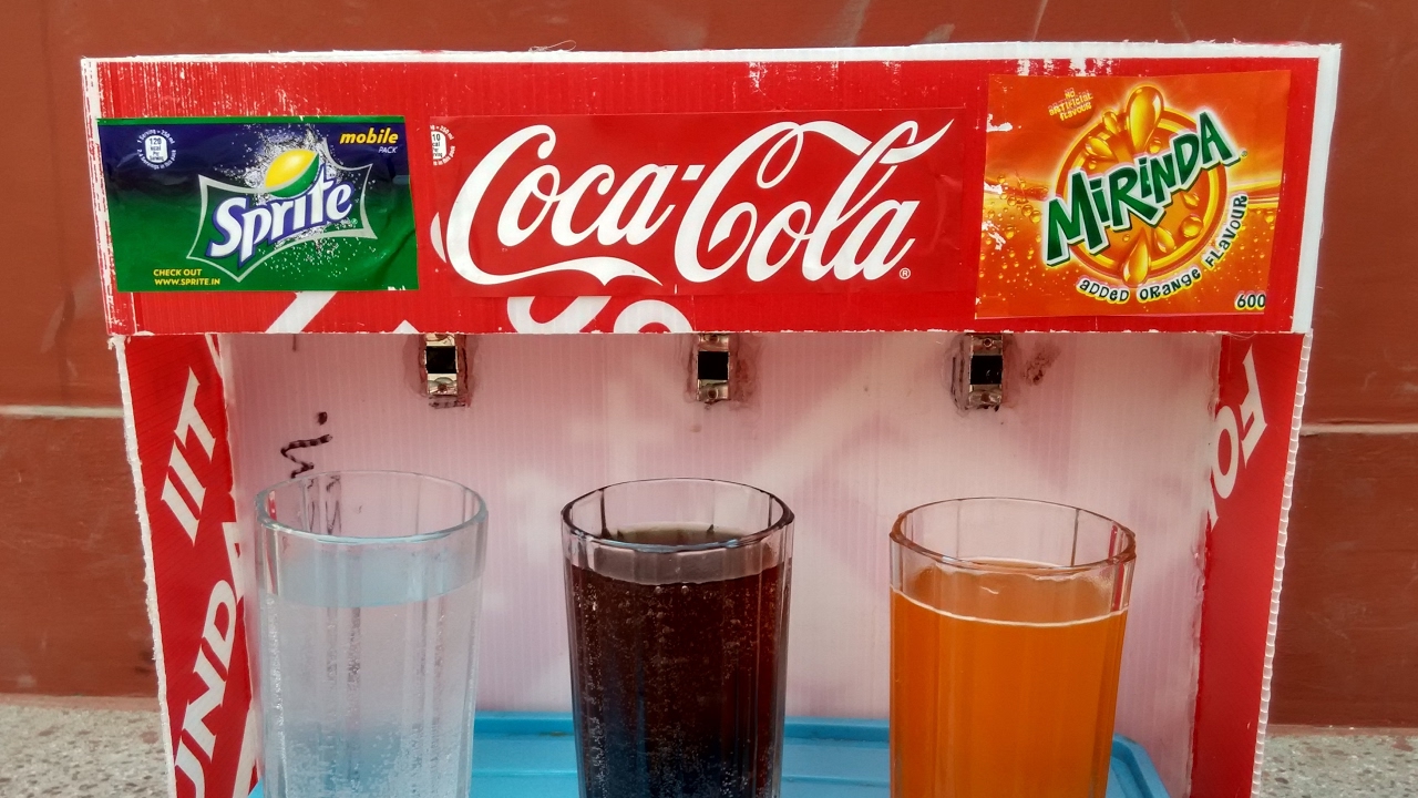 How to make Coca-Cola Soda Fountain Machine at Home - YouTube