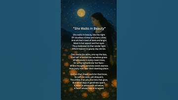 Thumbnail of Poem-to-Song: She Walks in Beauty; Poem by Lord Byron; Rendered with ChatGPT and SUNO