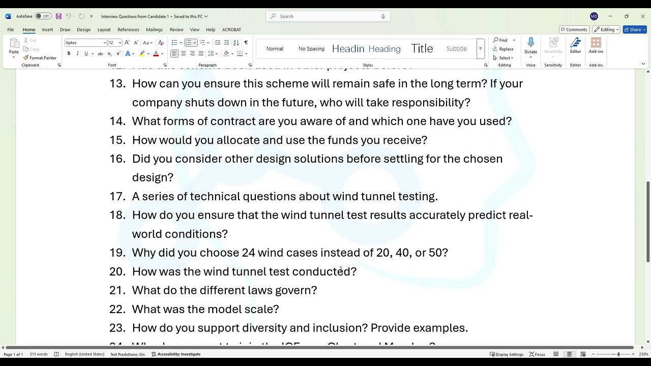 [New 2025] - Professional Review Interview Questions for Candidate 1