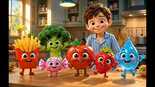 Talking Food Adventure Healthy Food vs Treats Fun Kids Story for Preschoolers
