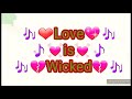 Brick and lace love is wicked lyrics logic version