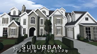 Bloxburg: Suburban Modern Family Home | Housebuild | ROBLOX bloxburg