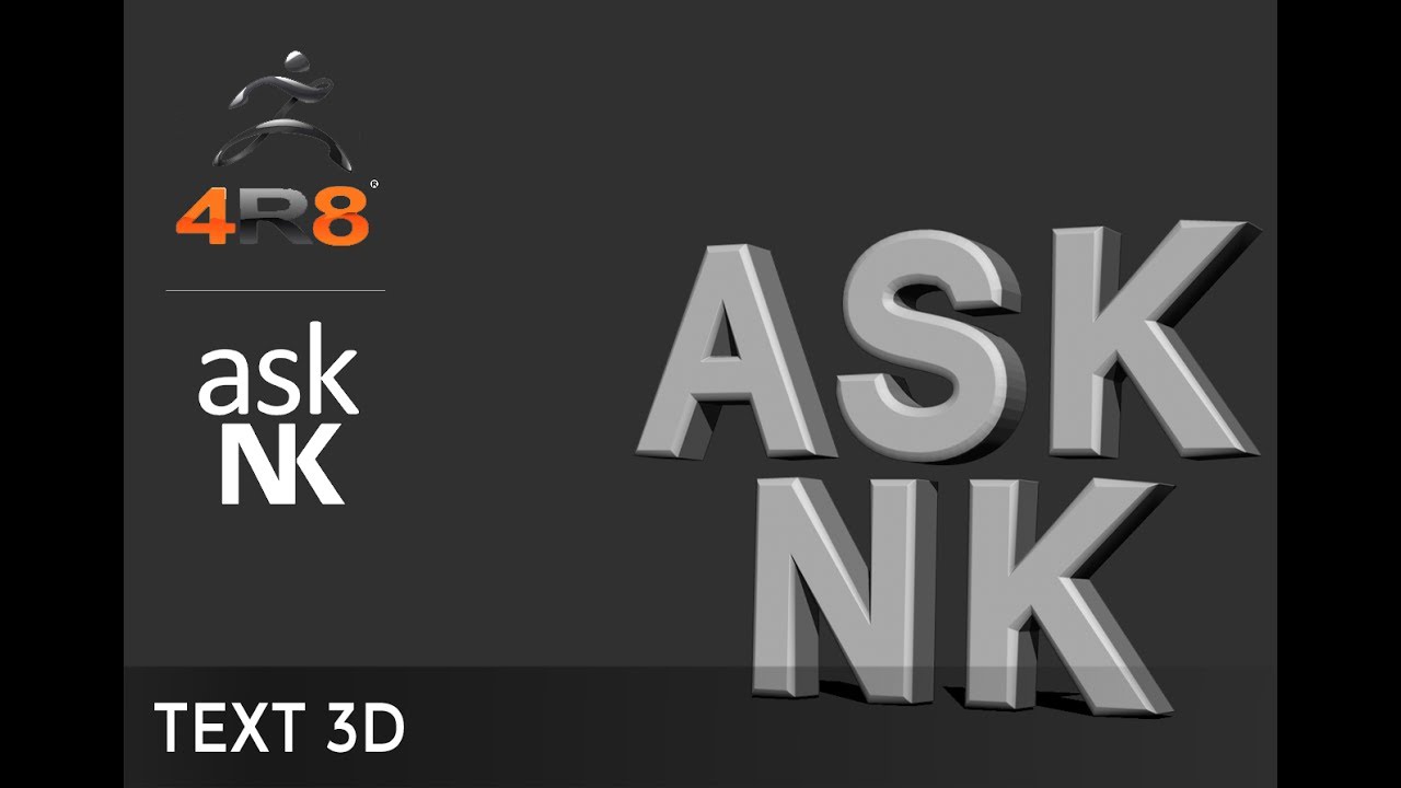 3d text zbrush