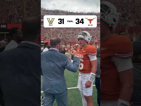 Arch Manning and the Longhorns get the DUB over Vandy 🔥