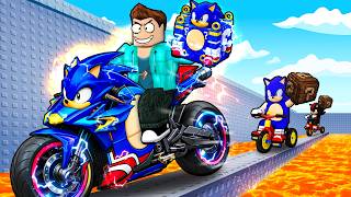 I USED BIKES TO STEAL MY OWN INFINITY LUCKY BLOCK IN ROBL...