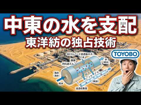 【100兆円市場】中東の水を支配する東洋紡の「正体」がヤバすぎる…！