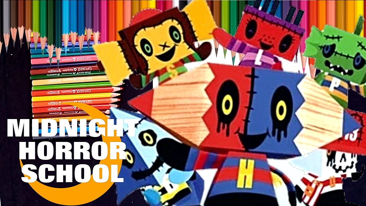 How to Draw Midnight Horror School Characters – Spooky & Fun! # 153