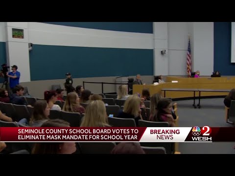 Seminole County School Board votes to eliminate mask mandate for school year