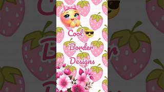 4 Simple Drawing Border Design for Project Front Page ✨Beautiful Drawing Ideas for Title Page Design
