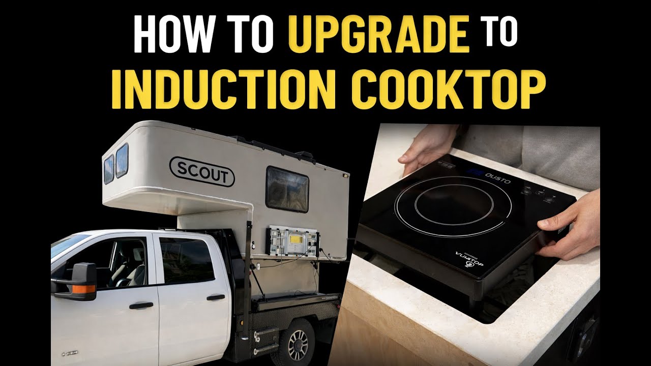 Deep Cooktop Install Induction Cooktop install on Scout Kenai - YouTube