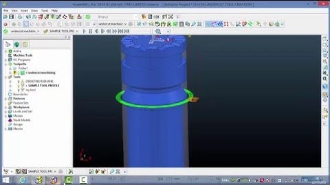 UNDERCUT MACHINING using POWERMILL