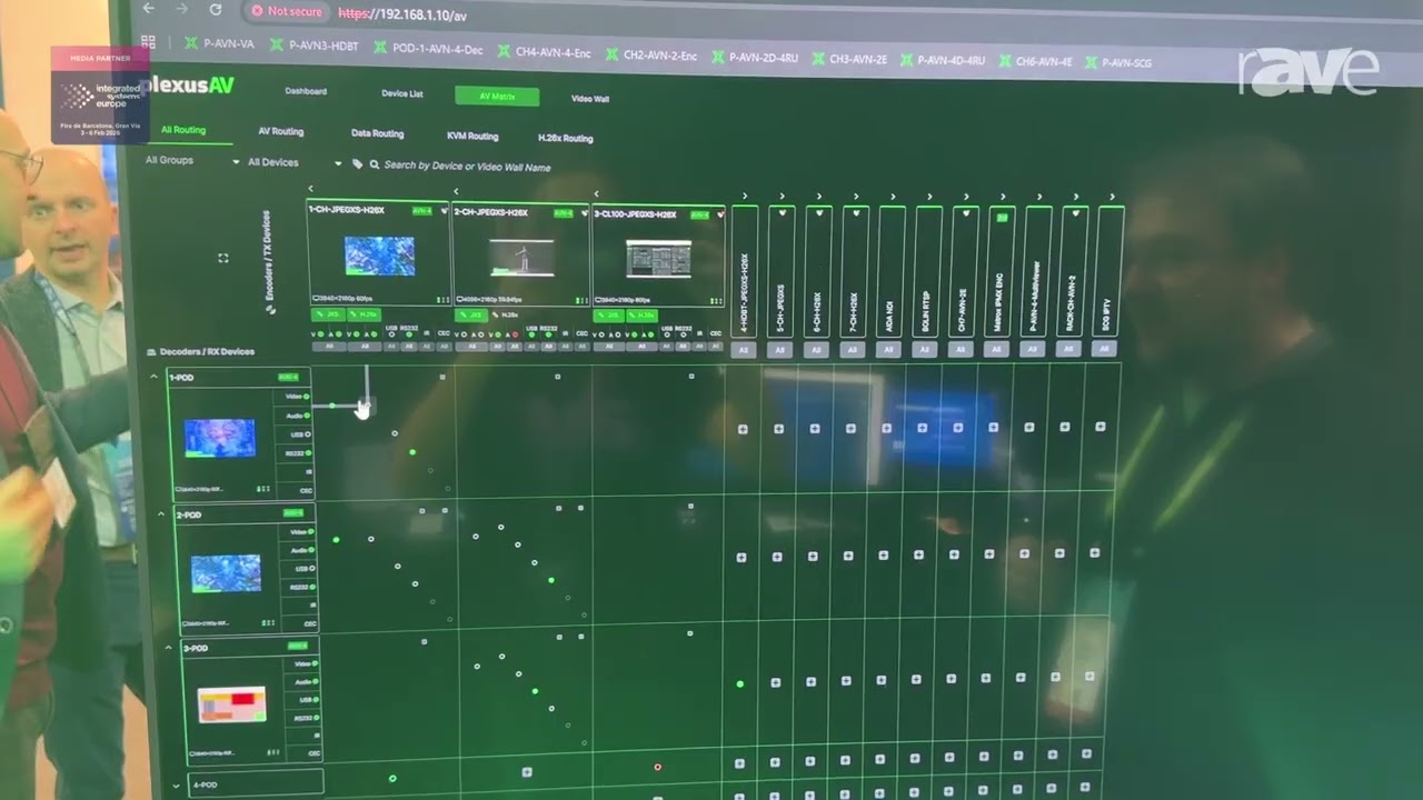 ISE 2026: PlexusAV Shows Off Visual Array Management Platform for IMPX-Based AV-over-IP Systems