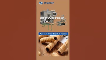 14 Making Chocolate Wafer Rolls with an Automatic Machines