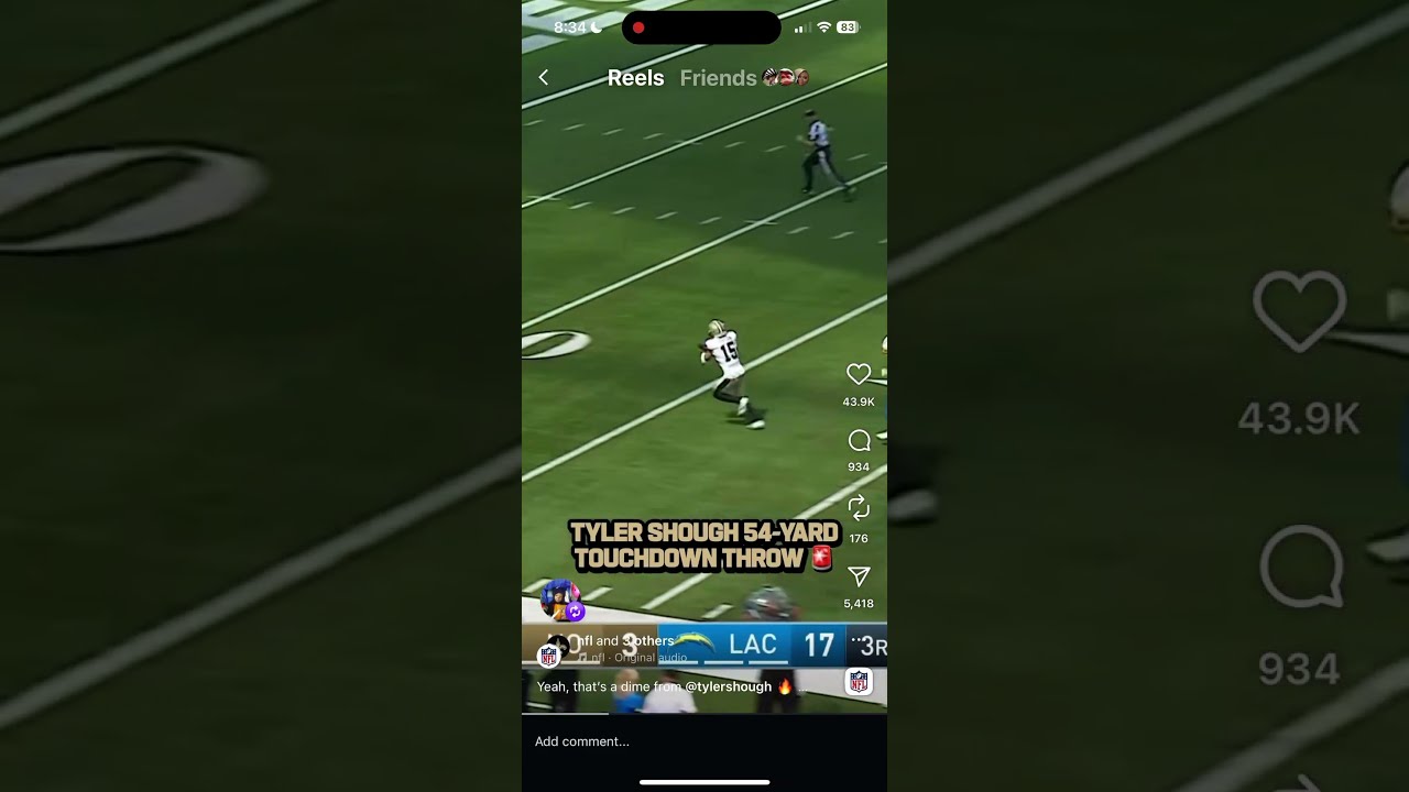 Tyler Shough Throws His First Touchdown Of NFL Career Nfl