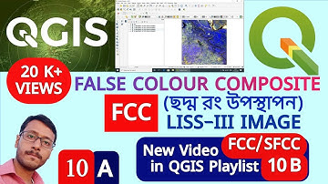 Preparation of FCC using IRS LISS-III in QGIS | Rendering pseudocolors from satellite imagery