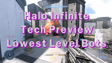 Halo Infinite: First Gameplay Low Level Bots | Technical Preview | Xbox Series X Gameplay
