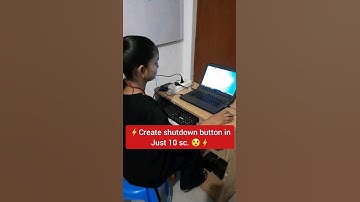 Create shutdown button in 10 sec. 🔥#shorts #shortvideo #computer #excel