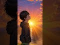 8K Peaceful Anime Nature 🌅 | Boy Feeling Rain &amp; Sunset 🌧️ | Relaxing Cinematic Scene @AnimeRiseEditss