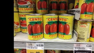 Tomato Paste, Di Bari Marinara Pasta Sauce, Cento Canned Tomatoes