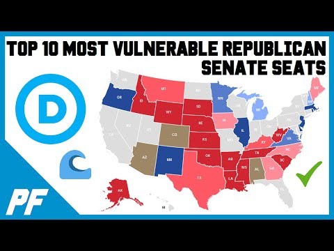 Top 10 Vulnerable 2020 Republican Senate Seats - 2020 Senate Elections Predictions
