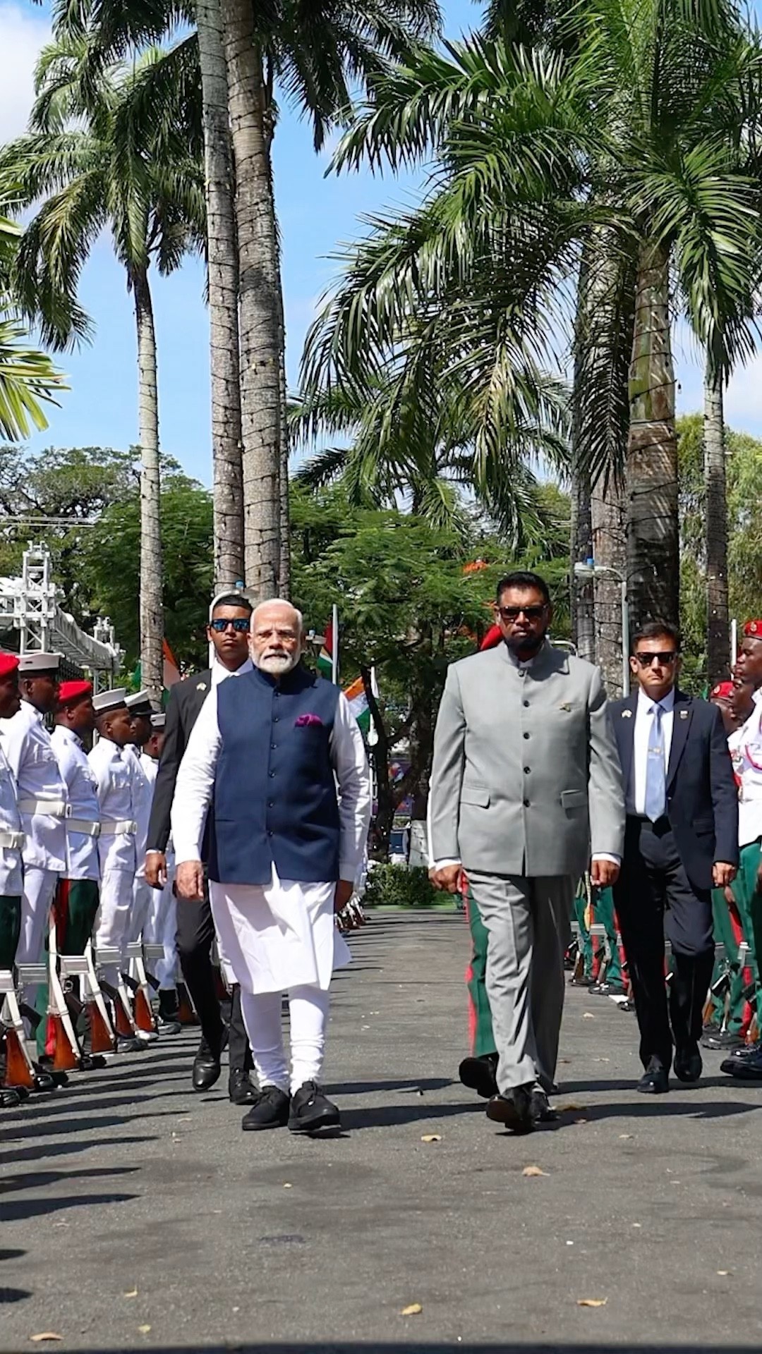 PM Modi receives Guard of Honour in Guyana | #shorts