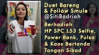 Video thumbnail of "Nyanyi Duet Bareng Siti Badriah di aplikasi Smule"