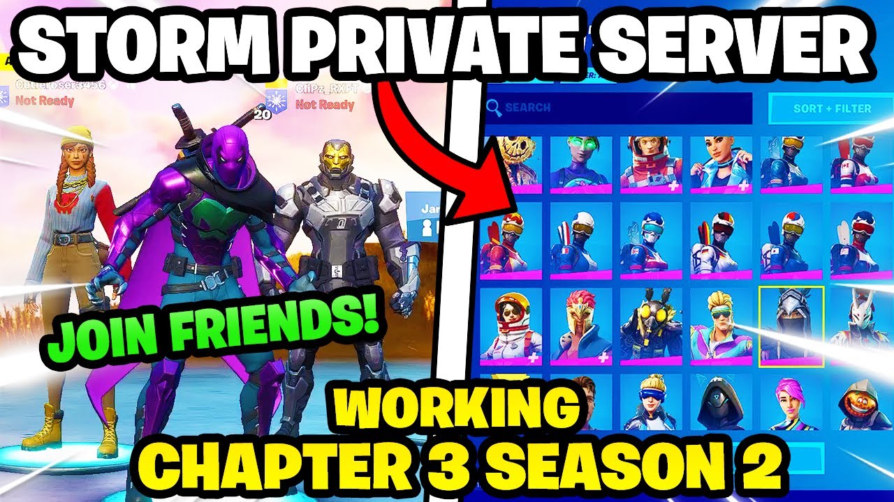 FORTNITE *PRIVATE SERVER* (DEV ACCOUNT) IN CHAPTER 3 SEASON 2! (with