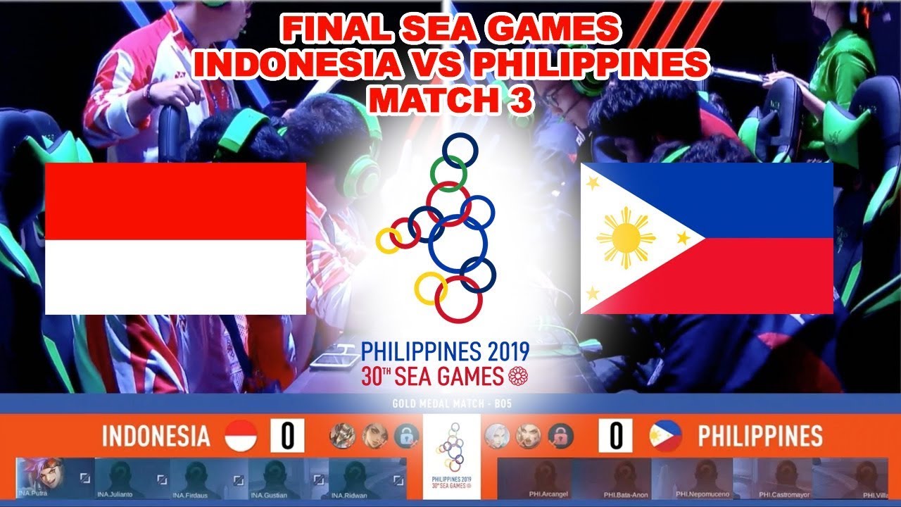 FINAL SEA GAMES MOBILE LEGENDS INDONESIA VS PHILIPINA MATCH 3 - YouTube