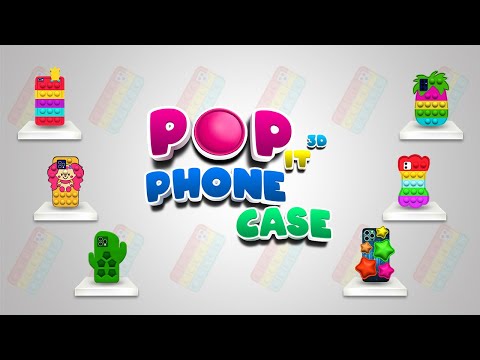 Pop It Phone Case 3D DIY Toys