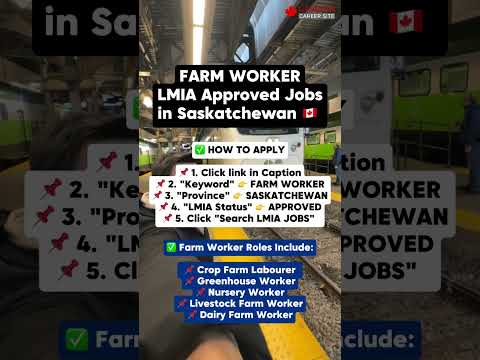 🇨🇦 Search Farm Worker LMIA Approved Jobs in Saskatchewan | canadacareersite.com