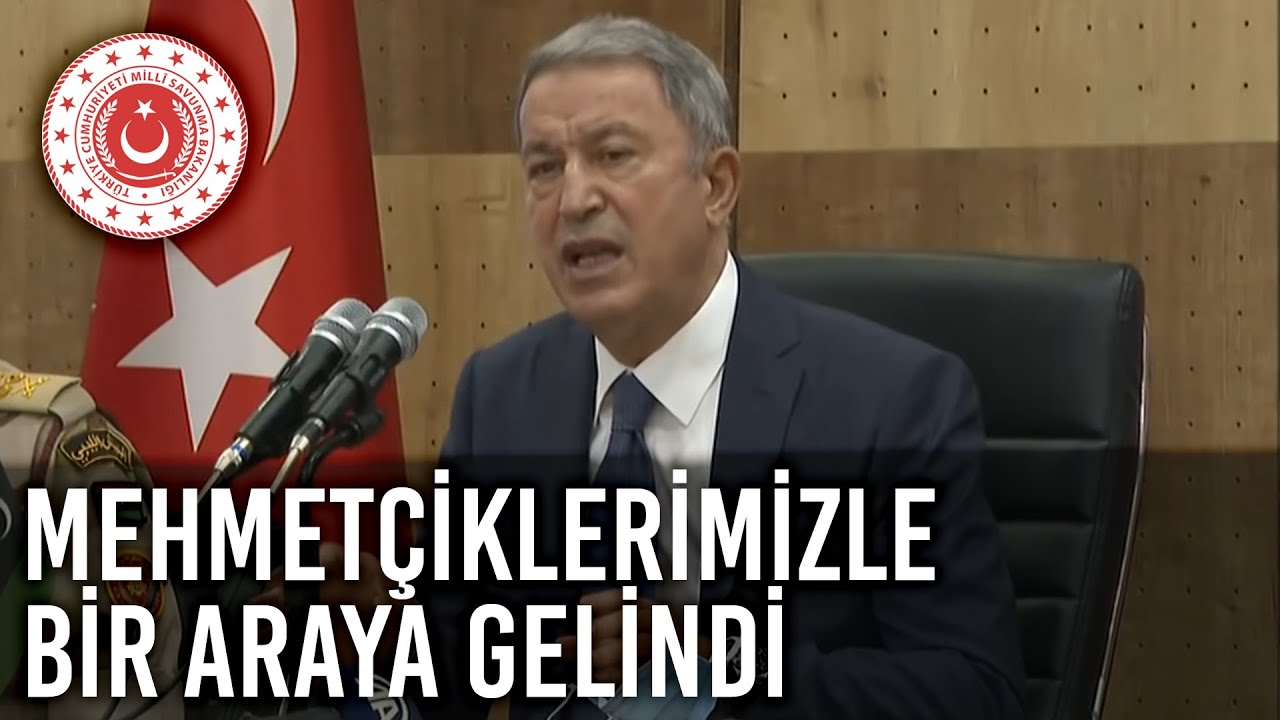 Millî Savunma Bakanı Hulusi Akar, Libya’da Görevli Mehmetçiklerimizle Bir Araya Geldi