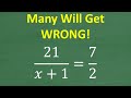 Understanding Proportions and Cross Products in Algebra