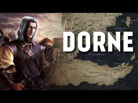 Dorne - Map Detailed (Game of Thrones)