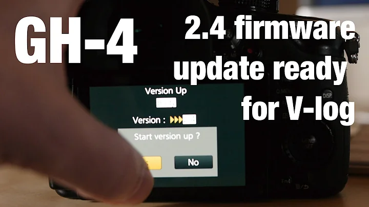 GH4 2.4 v-log firmware update getting ready tutorial