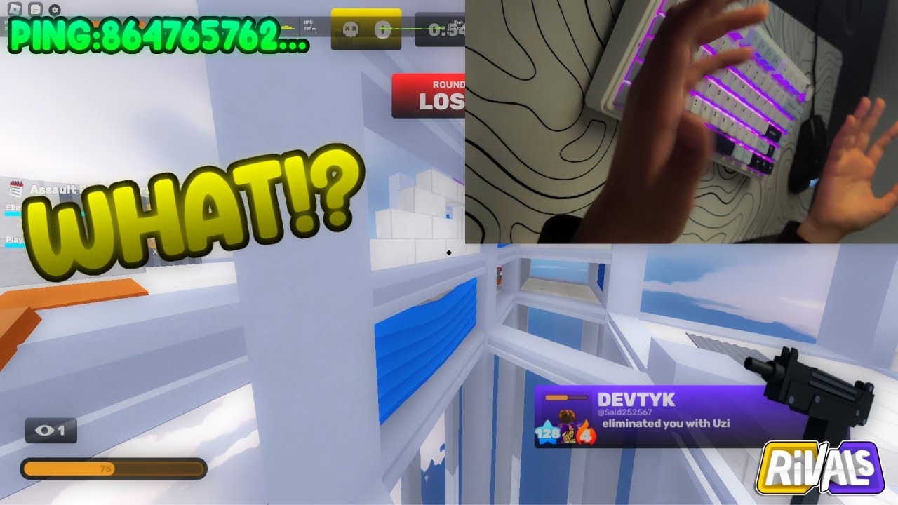BRUH!? My ping D:.. (roblox rivals) - YouTube